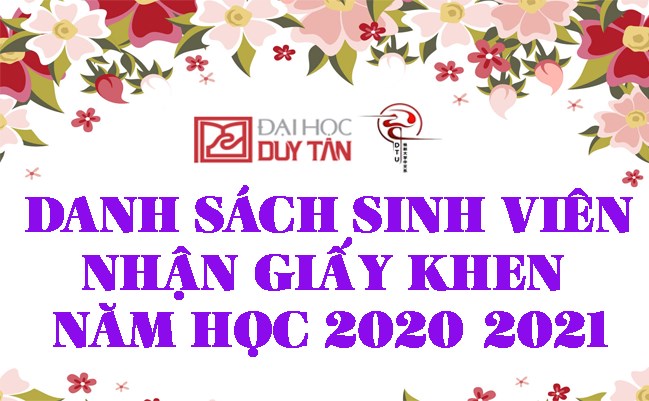 Danh sách SV được nhận giấy khen NH 2020-2021