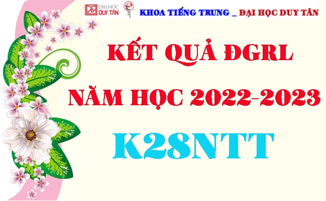 Kết quả ĐGRL K28NTT - NĂM HỌC: 2022-2023