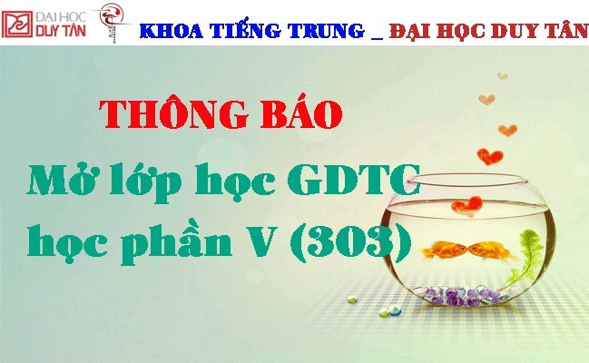 Thông báo 	Đăng ký học phần 5 môn GDTC