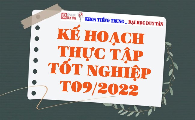 Kế hoạch thực tập tốt nghiệp T09/2022