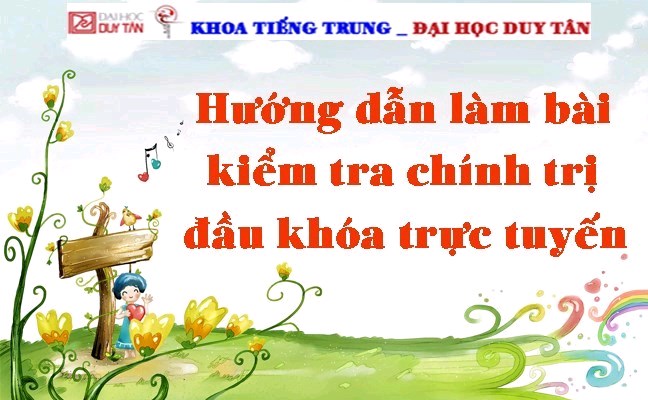 Hướng dẫn làm bài kiểm tra trực tuyến